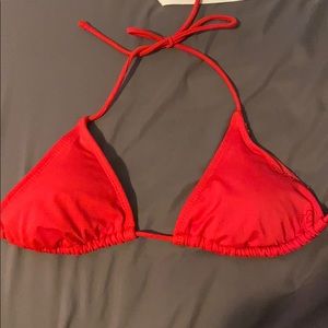 Red bikini top